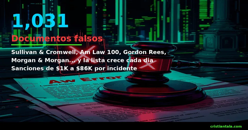 Cuando la IA Alucina: De Wall Street a Latinoamerica – 1,031 Documentos Falsos y la Firma que Representa a OpenAI Cayo Tambien